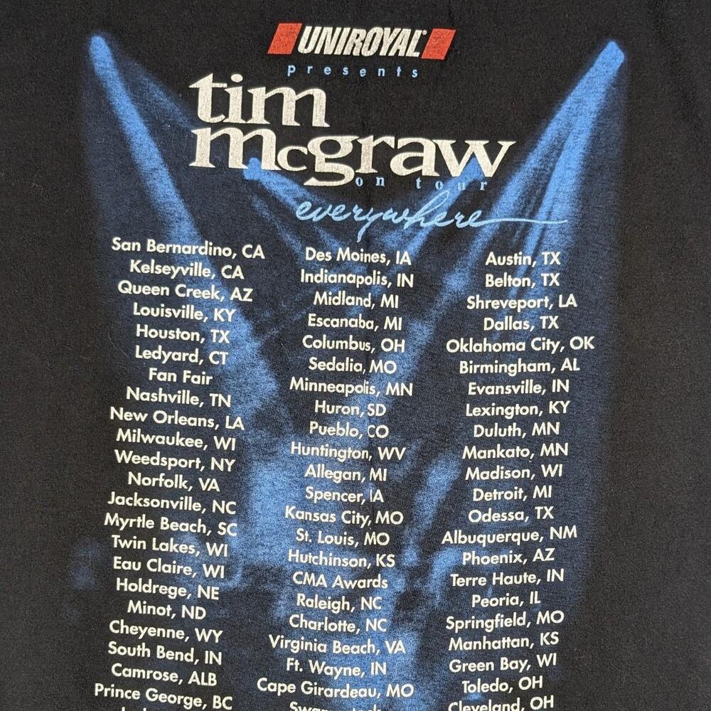 Vintage Tim McGraw 1997 Everything Tour Conert Band Country Music Western Shirt - Picture 5 of 5